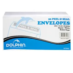 Dolphin BK-00045247 | Envelope Euro Standard White 115x225mm