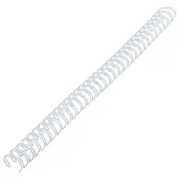 AR AR-00000128 | Metal Binding Coil 12.7 mm White Bulk Pack 100 pcs