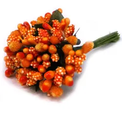 Декор BK-00031549 | Apelsin reňkli süni miwe bezegi