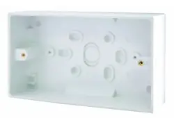 Китайский производитель | Наружный подрозетник двойной 146x86x30 мм