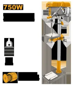 Сверлильный станок Ingco DP207505 20мм 750Вт для промышленности