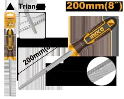 Треугольный стальной напильник Ingco HSTF088 200 мм