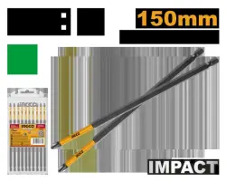 Профессиональные ударные биты Ingco 2 150мм 10шт SDBIM11PH263
