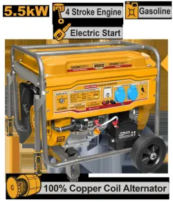 Ingco GE55003 Gasoline Generator 5.5kW Reliable