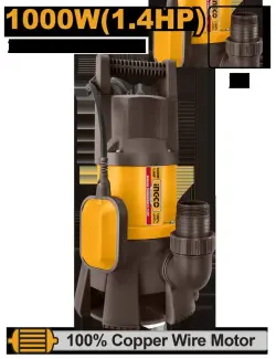 Погружной канализационный насос Ingco SPD10001 333л/мин