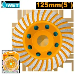 Алмазный чашечный шлифовальный круг Ingco 125x22,2мм CGW011251