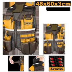 Ingco Tool Vest 3kg, Model HTVT09028, High-Durability Workwear