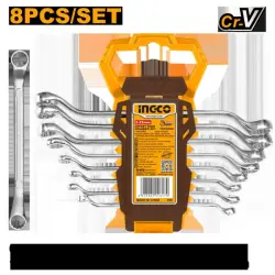 Набор изогнутых накидных ключей Ingco 8 шт. HKSPA3088