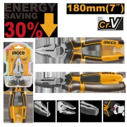 Комбинированные плоскогубцы Ingco 7" HHCP28180 с увеличенным рычагом