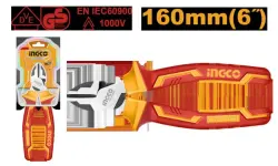 Изолированные боковые кусачки Ingco 1000В с увеличенным рычагом HIHLDCP28160