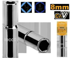 Ingco 1/2" 8 мм шестигранная торцевая головка (Модель: HHAST12083L)