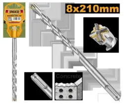 Бур по бетону SDS Plus 8x210мм Ingco DBH1210803C