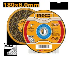 Абразивный шлифовальный диск Ingco MGD601801 180x6.0мм по металлу