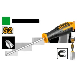 Отвертка крестовая Ingco 3,0 мм x 75 мм HS68PH0075