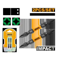 Ingco Ударные биты 2+PH2 65 мм 2 шт. SDBIM72PH265