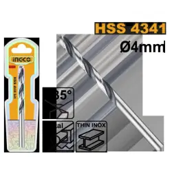 Сверло по металлу Ingco HSS 4341 4.0мм DBT1200404