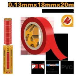 Ingco PVC Insulation Tape 20m 0.13mm Red (HPET1012)