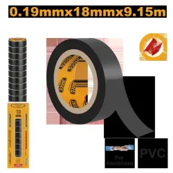 ПВХ электроизоляционная лента Ingco 9,15м HPET1101