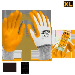 Ingco HGNG04 Nitrile Gloves with Cuff