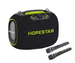 HOPESTAR PARTY BOX | Настольная аудиоколонка 2 микрофона