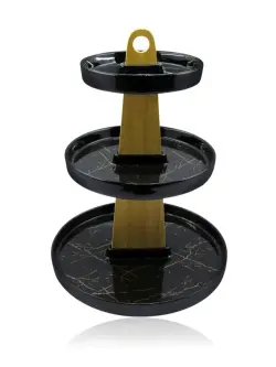 JDC JDC7656-H28 | Vase Black Ceramic H28 cm