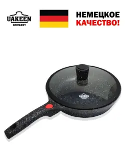 Uakeen VK-306 | Сковорода с гранитным покрытием 28 см съемная ручка