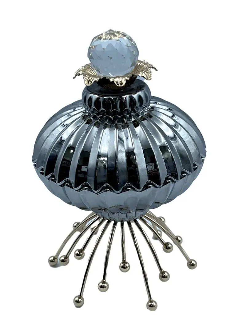 GL GL-2 | Candy Vase Grey Glass for Hotels and Retail Display