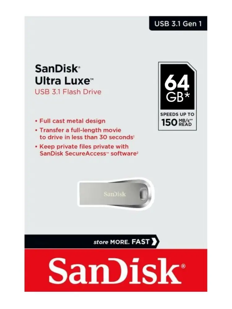 SanDisk SDCZ430-064G | USB Flash Drive 64GB Ultra Fit USB 3.1