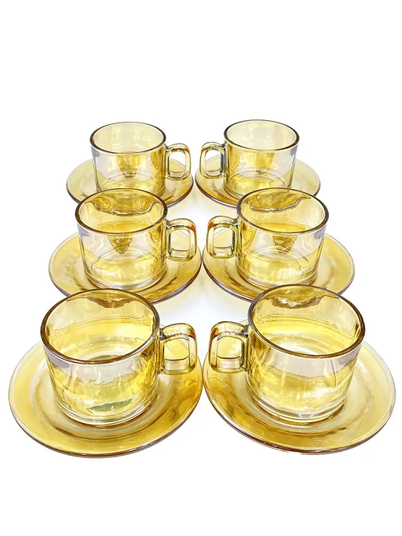 GS GS-85G | Tea Cup Set Gold 12pcs Porcelain