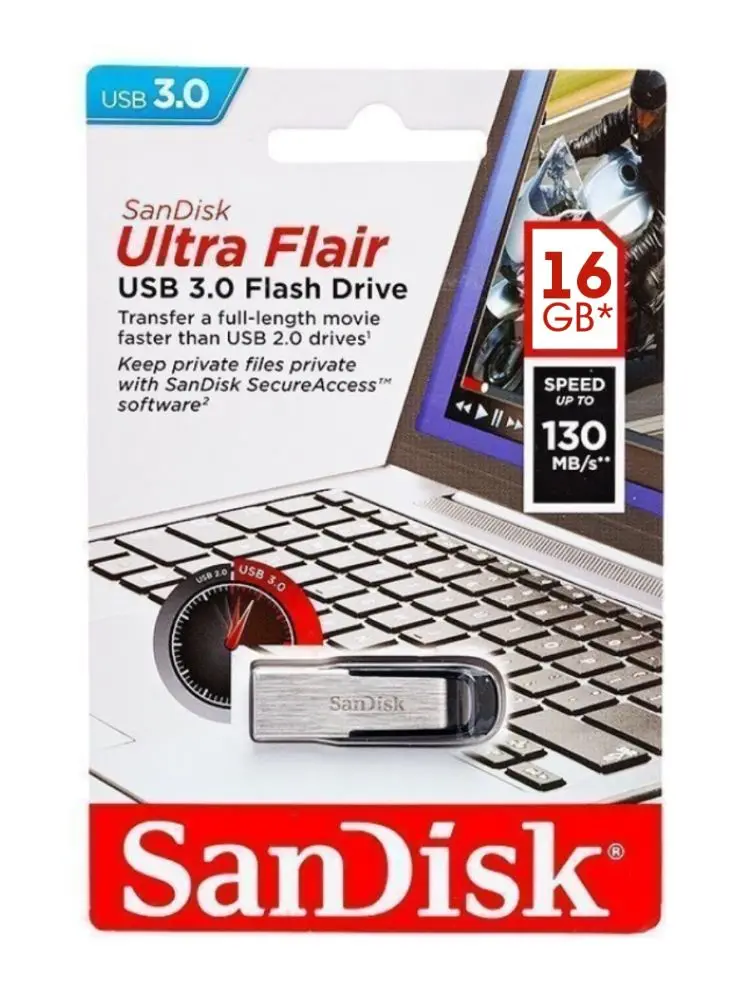 SanDisk SDCZ73-016G | USB Flash Drive 16GB USB 3.1 High-Speed Metal