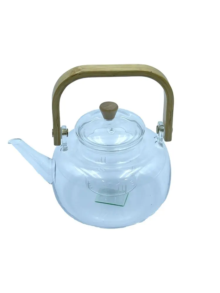 01090-5 | Transparent Teapot Wooden Handle 1200 ml