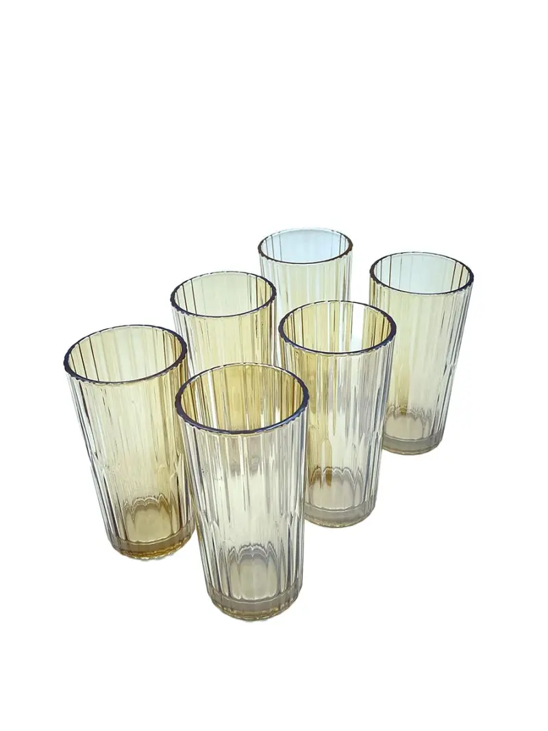 TY TY4337-2G | High Glass Set Gold Stripe 6 pcs