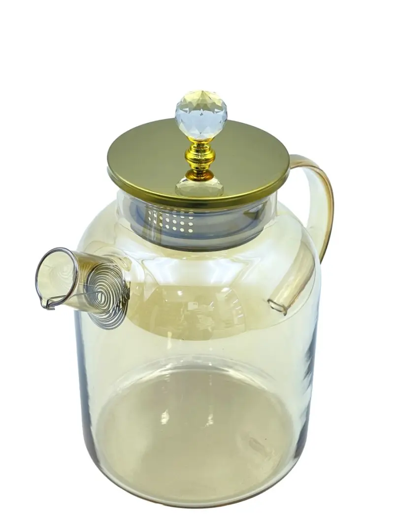 TP TP-1801 | Teapot 1800 ml Gold Smooth Iron Lid