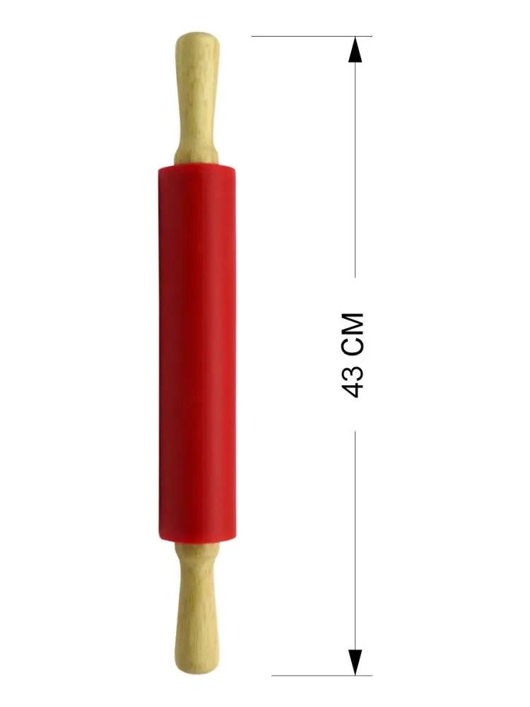 SS SS-0043 | Silicone Rolling Pin 43 cm Non-Stick Food Service
