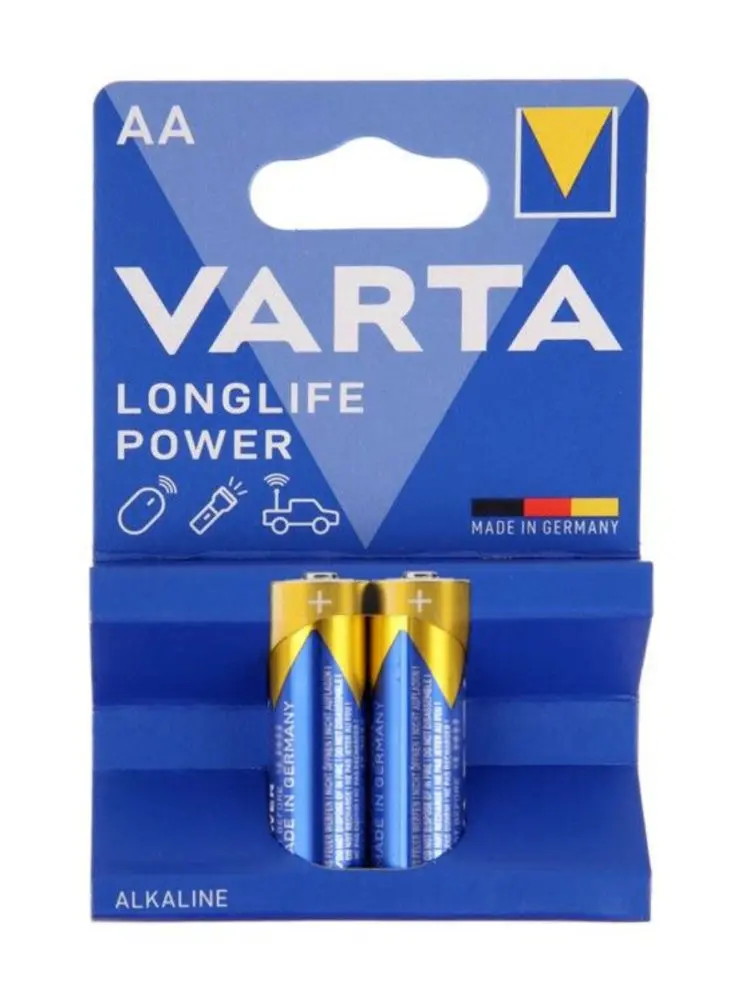 VARTA 9398 | AA Battery 2-Pack Alkaline Longlife Power