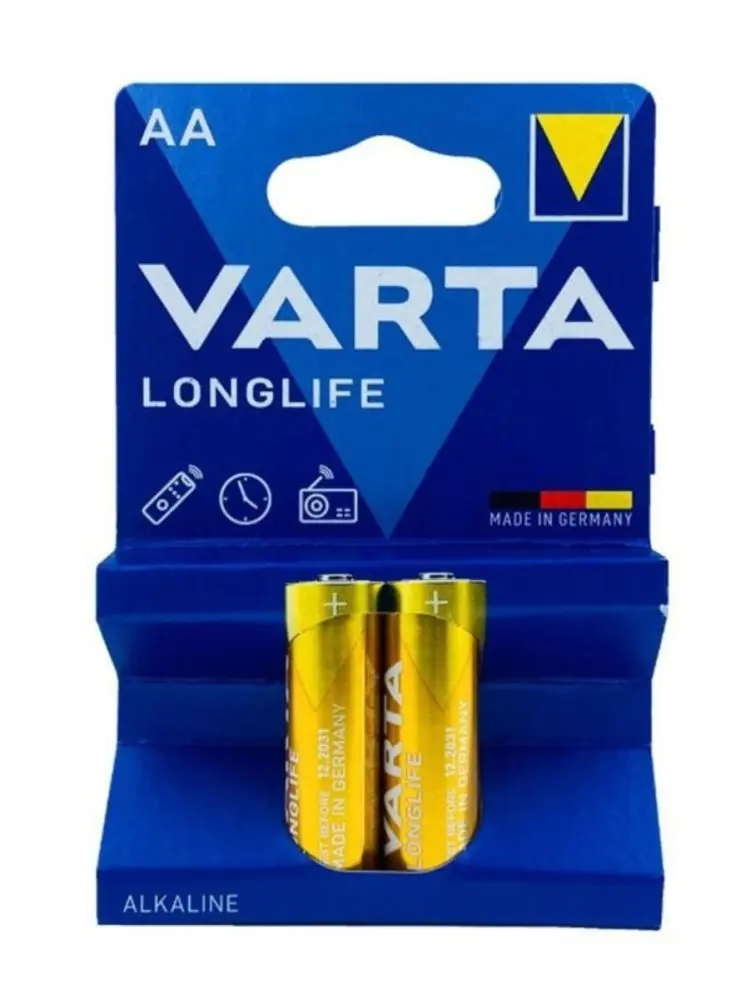 VARTA 4672 | AA Alkaline Battery Pack LONGLIFE 2 pcs