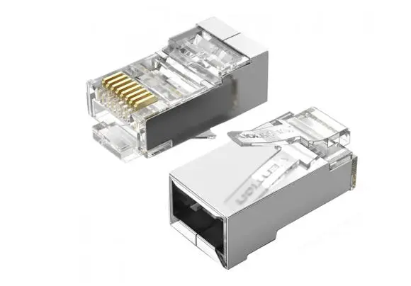 RJ45 CAT6 STP Metal Connector for Network Cables