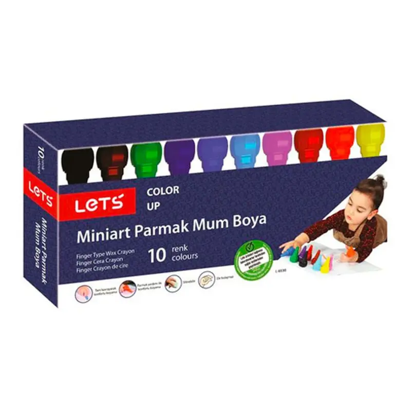 Lets BK-00091769 | Crayons 10 Colors Wax