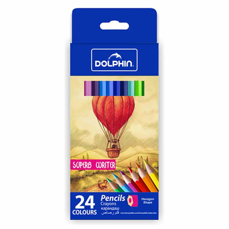 Dolphin 0524 | Colored Pencils 24 Colors Box