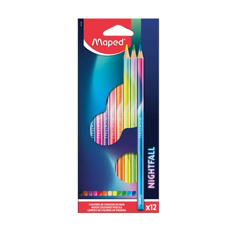 Maped BK-00092098 | Colored Pencils 12 Colors Nightfall Series