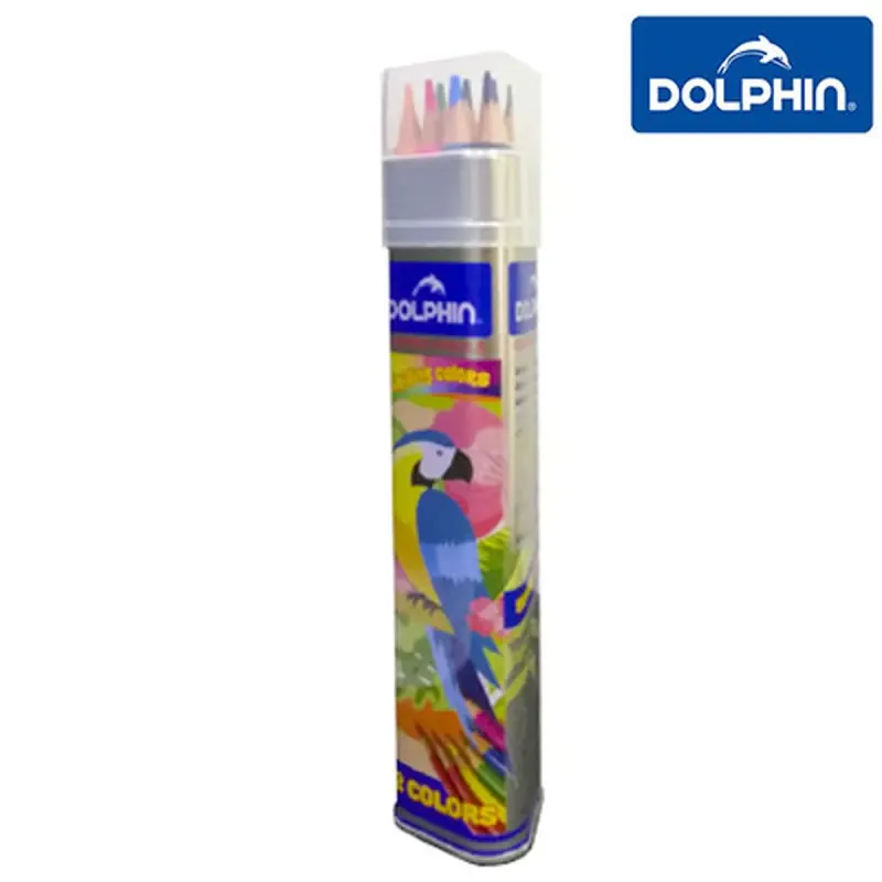 Dolphin 1200 | Цветные карандаши 12 цветов, устойчивые к поломкам