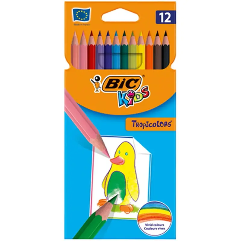 Bic 00-00003301 | Colored Pencils 12 Colors Break-Resistant