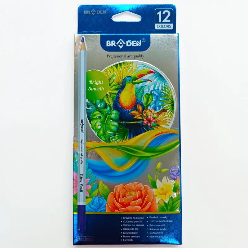 Braden BD8012-12 | Colored Pencils 12 Colors Bulk Pack