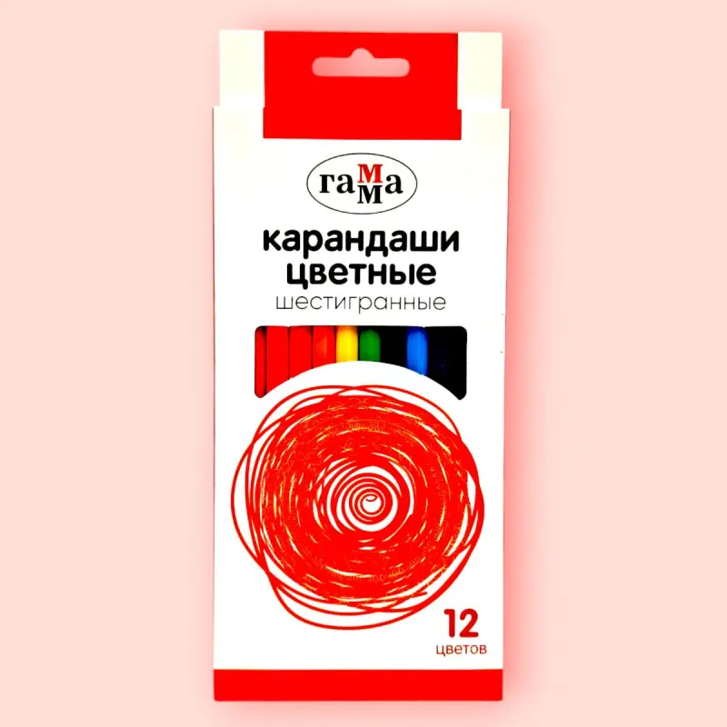 Gamma W1244-12 | Colored Pencils 12 Colors