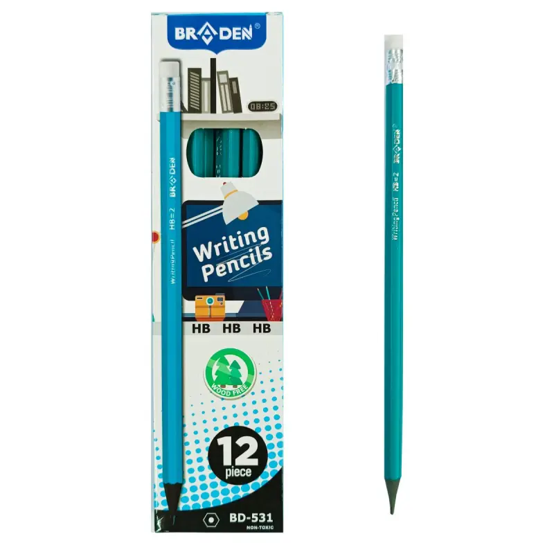 Braden BD531 | Black Graphite Pencil High Durability