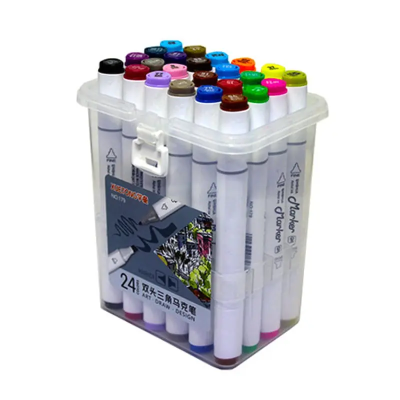 BK BK-00050124 | Sketching Marker Set 24 Colors Dual-Tip