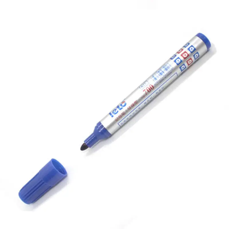 Leto BK-00050350 | Перманентный маркер синий, не смазывается