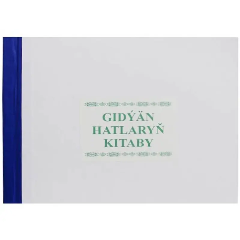 Gidyan hatlaryn kitaby 00-00003940 | Horizontal A4 Hardcover Book 80 Sheets