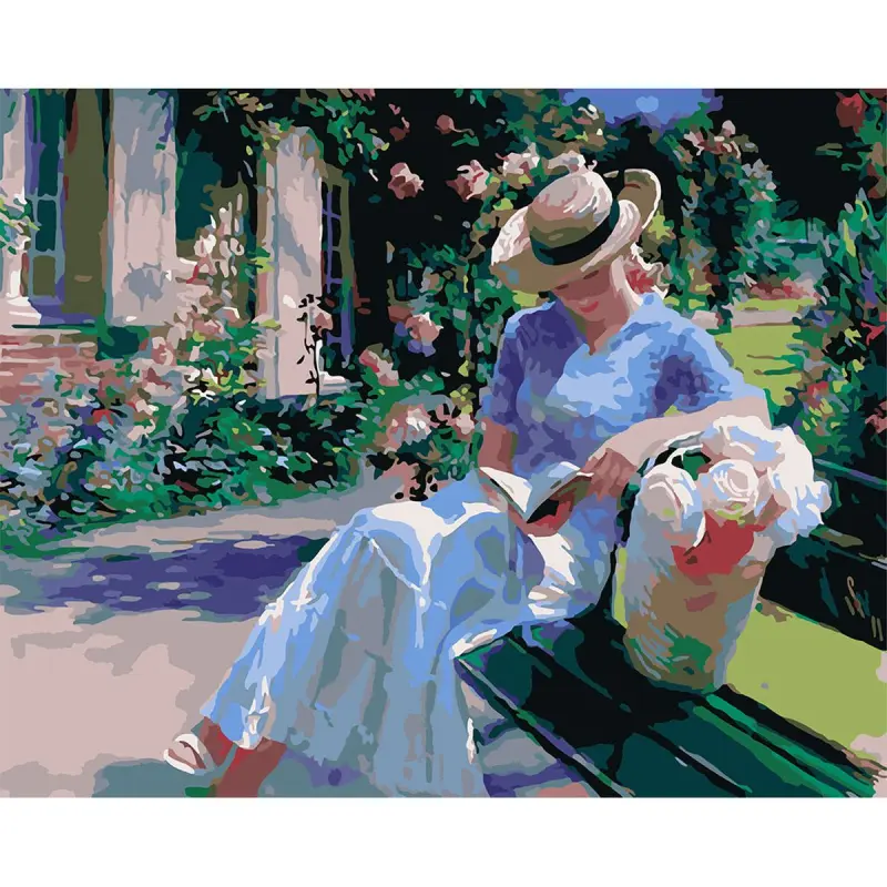 YS YS45722 | Paint by Numbers Kit 40x50 cm Pre-Printed Canvas