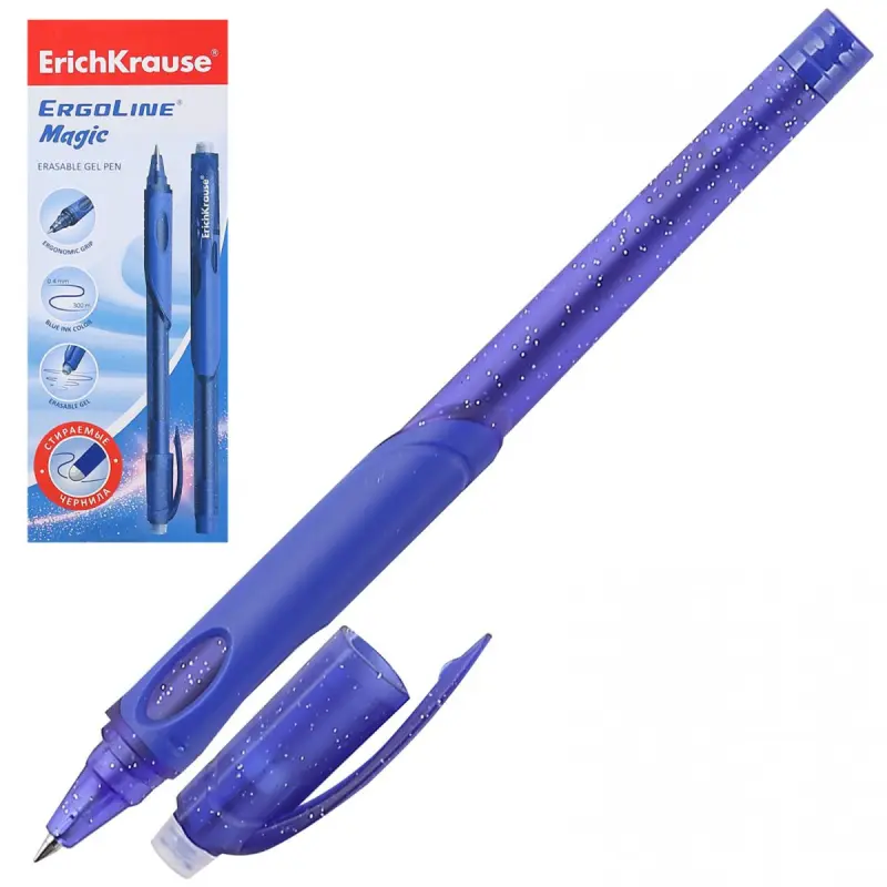 ErichKrause BK-00096796 | Гелевая ручка стираемая синяя 0,5 мм Grip